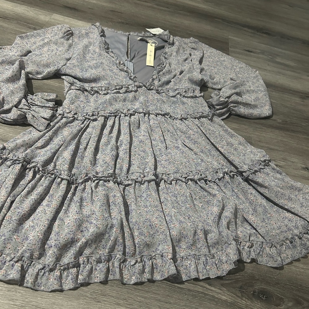 Floral Ruffle Dress - Picture 2 of 7